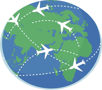 ヨーロッパ各国へアクセス